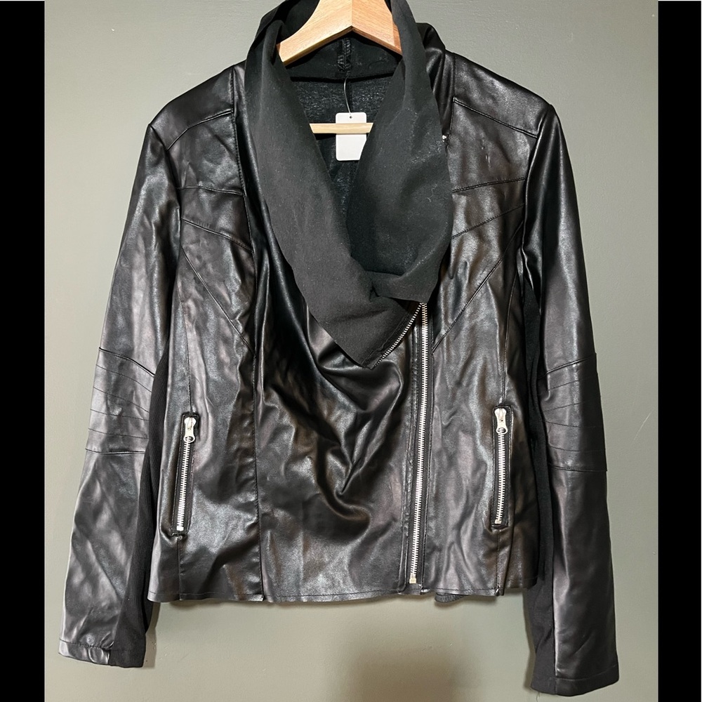 Faux Leather Biker Jacket